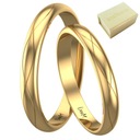 ЗОЛОТО PR 333 БЛЕСТЯЩИЕ ПОЛУКРУГЛЫЕ ОБРУЧАЛЬНЫЕ КОЛЬЦА