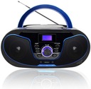 Портативный CD-плеер Boombox с Bluetooth, FM-радио, USB, AUX-IN, черный