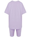 Súprava bavlnené tričko + krátke legíny SPIREL unisize Dominujúca farba fialová