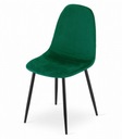 Krzesło COMO - ciemna zieleń aksamit x 4 Szerokość mebla 1 cm