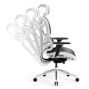 Эргономичное офисное кресло ПРЕМИУМ DIABLO V-COMMANDER: бело-черный