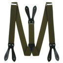 Мужские подтяжки на пуговицах цвета хаки, размер XL