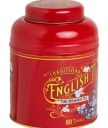 NEW ENGLISH TEAS Berry Red Vintage English Breakfast Tea Tin 80