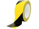 ЛЕНТА САМОКЛЕЯЩАЯСЯ ПРЕДУПРЕЖДАЮЩАЯ ЖЕЛТАЯ ЧЕРНАЯ 48 ММ x 33 МЕТРА С МАРКИРОВКОЙ