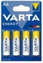 Щелочные батарейки Varta Energy AA LR6 R6 4 шт.