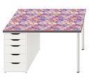 Защитный коврик для стола Ikea 105 разноцветных кругов