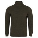 GOLF MĘSKI WEŁNIANY SWETER OLIWKOWY! ROZ.S SW434