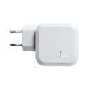 Зарядное устройство GC Power GaN белого цвета, 65 Вт — 2 порта USB-C PowerDelivery 1 порт USB-A QC 3.0