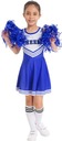 Cheer Leader kostým na karneval dievčenský jednotný kostým Kód výrobcu 556555566