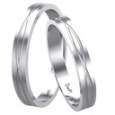 ОБРУЧАЛЬНОЕ КОЛЬЦО С БРИЛЛИАНТОМ, БЕЛОЕ ЗОЛОТО 585 УЗОР