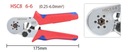 Шестигранный обжимной инструмент для кабельных гильз HSC8-6-6 0,25 мм² - 6 мм²