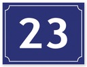 Адресная тарелка с домом № 40x30 см.