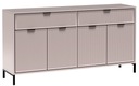 Вместительный комод, шкаф для гостиной, Eleganzo кашемир, 165,3 см, МДФ RIFFLE