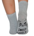 Ponožky 32-35 mačky protišmykové bavlnené Značka Aura Via