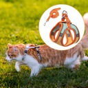 Postroj a vodítko pre mačky oranžovo-zelené Typ taktický postroj