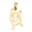 ЗОЛОТОЙ КУЛОН СОБАКА PR 585