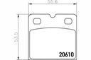 ZAPATAS DE FRENADO JAGUAR PARTE TRASERA S-TYPE XJ XK 02- TEXTA 