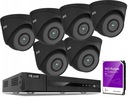 Комплект IP-видеонаблюдения из 6 камер IPCAM-T5 Black 5 Мп + 8-канального рекордера емкостью 2 ТБ