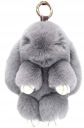 БРЕЛОК КРОЛИК, МЕХОВОЙ ПОМПОН, ВОЛОСАТЫЙ ТАЛИСМАН