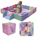 ОБРАЗОВАТЕЛЬНЫЙ КОВР ИЗ ПЛОТНОГО ПЕНА ДЛЯ ДЕТЕЙ ПАЗЛ 25 ЭЛЕМЕНТОВ 3 В 1