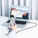 КАБЕЛЬ UЗЕЛЕНЫЙ 2в1 USB НА MICRO USB I TYPE-C 1M 2.4A