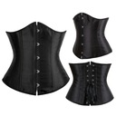 Черный корсет UNDERBUST с завязанным моделирующим поясом