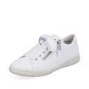 RIEKER sneakersy, buty, półbuty białe skóra N0900