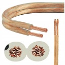 BITNER Kabel głośnikowy CZYSTA MIEDŹ CU OFC 2x4