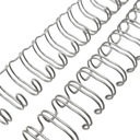 Проволока для переплета, 1,59 см, серебро.