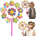 РАЗНОЦВЕТНАЯ ДЕТСКАЯ САДОВАЯ МЕЛЬНИЦА НА ПАЛОЧКЕ