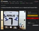 Cristiano Ronaldo, Real Madryt - koszulka z autografem w ramie od 1ZŁ (zag) Rodzaj sport