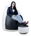 Большое кресло SAKO 500L EPS, два цвета, с подставкой для ног