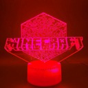 3D nočné svetlo led usb + diaľkové ovládanie Minecraft Hra Značka inna