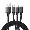 Кабель 3в1 для Lightning, Type C, mini USB — iPhone