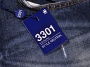 G-STAR RAW nohavice REGULAR blue jeans 3301 STRAIGHT _ W32 L32 Zapínanie gombíky