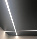 ПЛОСКИЙ алюминиевый профиль для светодиодных лент длиной 2 м С ЛАМПОЙ