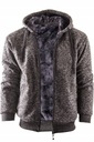 XXL - МУЖСКАЯ УТЕПЛЕННАЯ ТОЛСТОВКА С МЕХОМ 2537 MATT