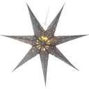 БУМАЖНАЯ ЗВЕЗДА РОЖДЕСТВЕНСКОЕ УКРАШЕНИЕ ОКНА, ПОДВЕСНОЕ, СВЕТЯЩЕЕ, СЕРЕБРО 60 СМ