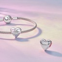 G976 Serce Titanic Jack i Rose srebrny charms koralik beads Materiał srebro