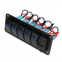 UNIVERSAL PANEL SWITCH USB 6-CYFROWY LED 