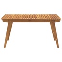 vidaXL Záhradný stôl, 150x90x75 cm, masívne akáciové drevo Farba iná farba