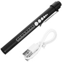 RĘCZNA LAMPA PIÓRO ŁADOWANA LAMPKA LED ZE ŹRENICĄ I LINIJKĄ