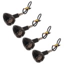 4 PCS CLIGNOTANT MOTOCYCLETTE 13LED 4 CONDUITES DE DÉRIVATION VINTAGE AMPOULE 86photo 5