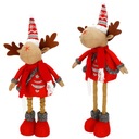 ТЕЛЕСКОПИЧЕСКИЙ РОЖДЕСТВЕНСКИЙ ОЛЕНЬ ПОД РОЖДЕСТВЕНСКОЙ ЕЛКОЙ 65см ОРНАМЕНТ РОЖДЕСТВЕНСКОЕ УКРАШЕНИЕ