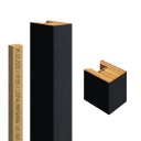 ламели 29х40 ПРЕМИУМ ЧЕРНЫЙ НАСТЕННЫЙ МАТОВЫЙ ЧЕРНЫЙ