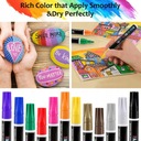 12 farieb Akrylové fixky vodotesné perá Farba Iná