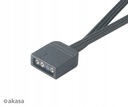Светодиодный кабель RGB, 4-контактный разветвитель x2 AKASA