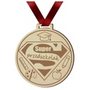 МЕДАЛЬ СУПЕРДОШКОЛЬНИК бордовая лента конец года