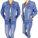 Женская катана - джинсовая куртка плюс - синий размер