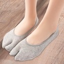 Dámske žabkové ponožky s 2 prstami, nie svetlosivé Hlavná tkanina bavlna